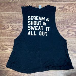 Workout tank top